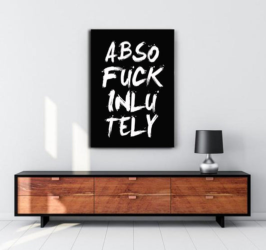 Absolutely (Vit/Svart) - Posterplanet