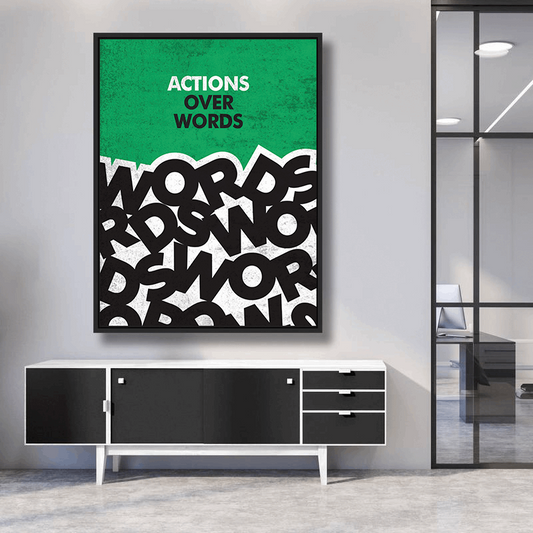 Actions Over Words - Posterplanet