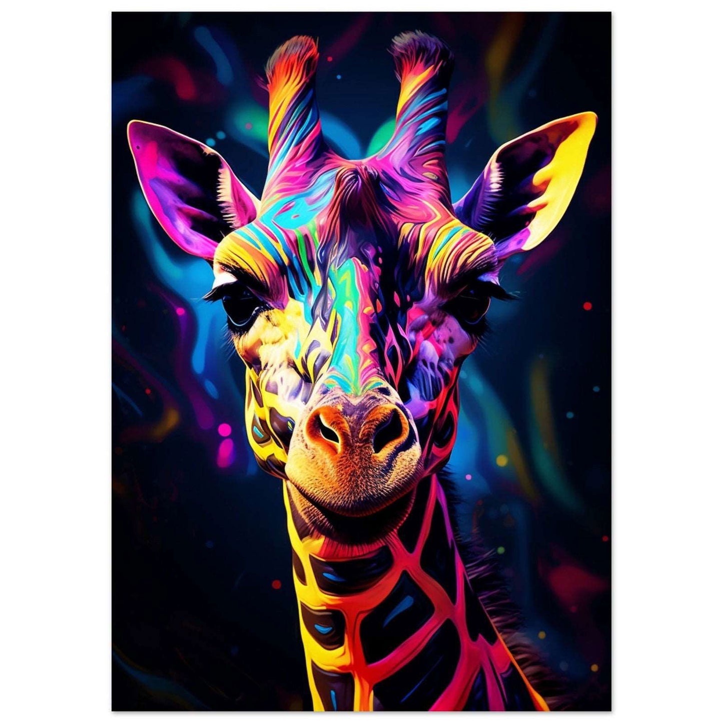 Giraff i färg - Posterplanet