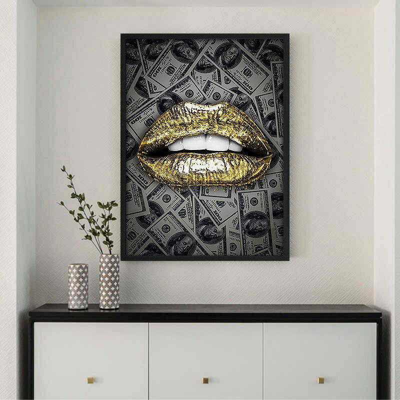 Golden lipstick - Posterplanet