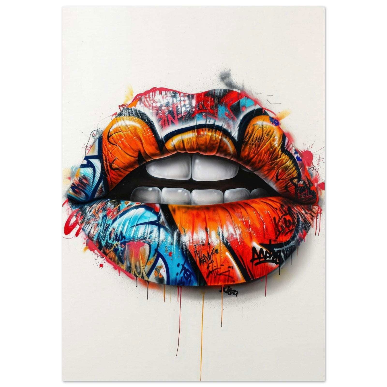 Graffiti Lips - Posterplanet