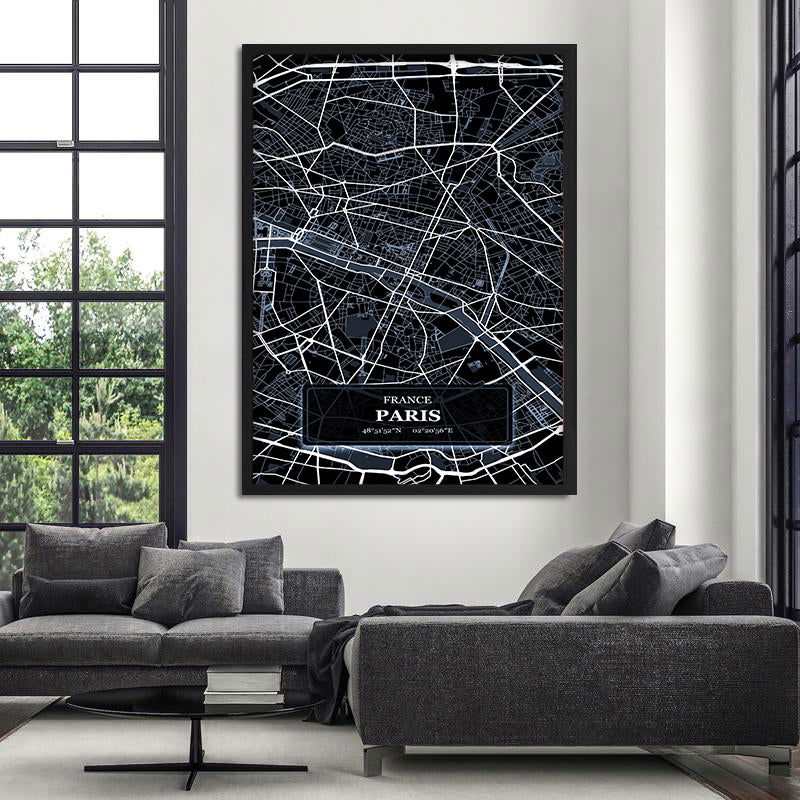 Paris Map - Posterplanet