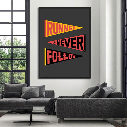 Runners Never Follow - Posterplanet