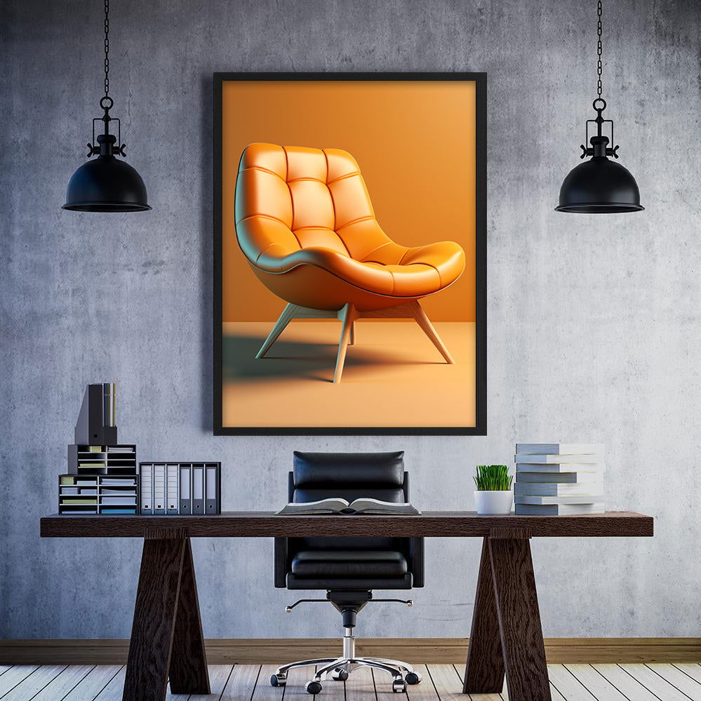 The Chair (orange) - Posterplanet