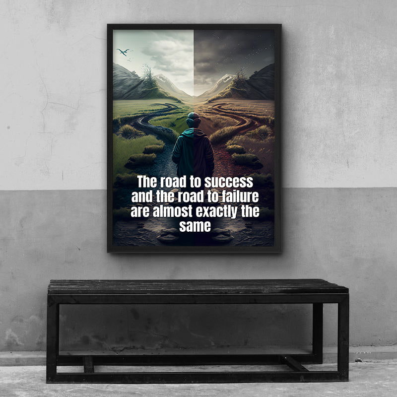 The Road To Success - Posterplanet