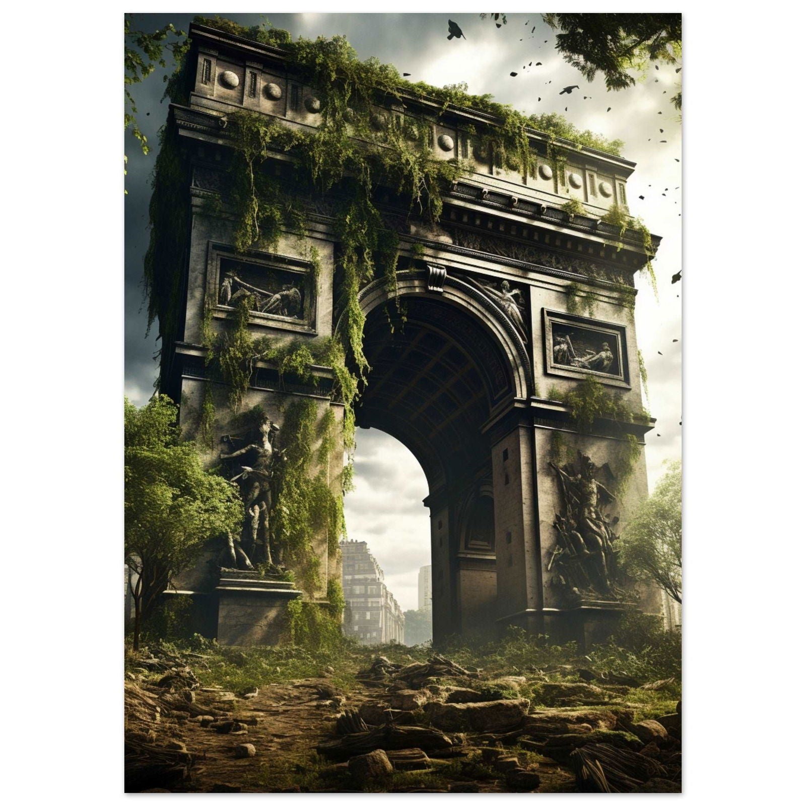 Triumfbågen (Arc-de-Triomphe) - Posterplanet